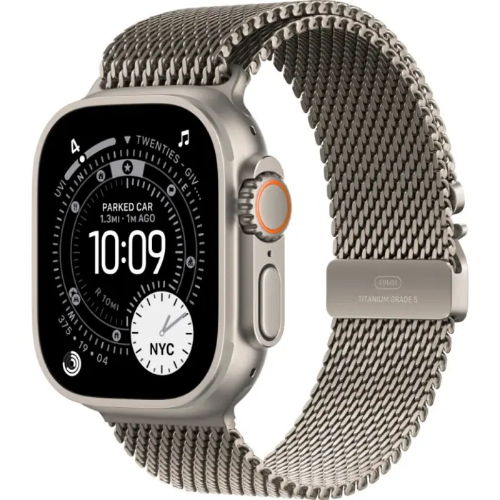 умные часы apple watch ultra 3 49 natural titanium case with m natural titanium milanese loop
