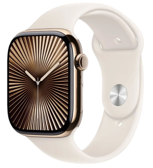 умные часы apple watch s10 42 mm gold titanium case starlight sport band s/m (mx063) умные часы apple watch s10 42 mm gold titanium case starlight sport band s/m (mx063)