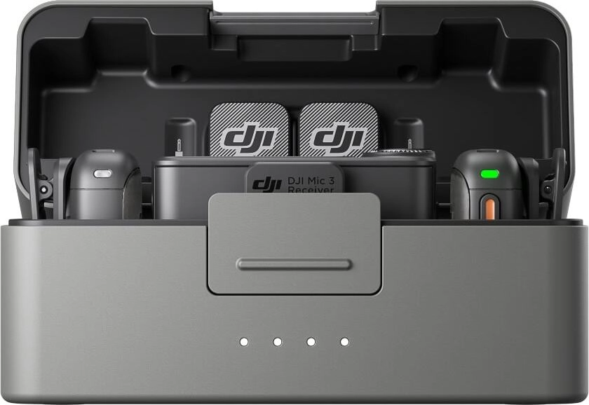 беспроводной микрофон dji mic 3 (2 tx + 1 rx + charging case)