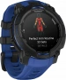 умные часы watch garmin instinct 3 50 amoled black with black/bolt blue band 010-03020-03