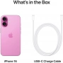 смартфон apple iphone 16 256 гб, pink (nano-sim + esim)