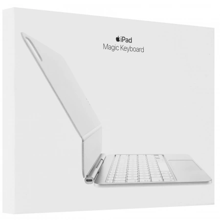 чехол-клавиатура apple magic keyboard для apple ipad pro 11 (m4) white (mwr03)