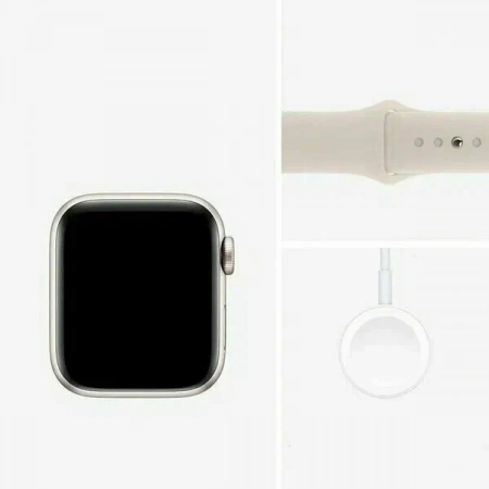 умные часы apple watch se 2 (2024) 44 s/m starlight sport band умные часы apple watch se 2 (2024) 44 s/m starlight sport band