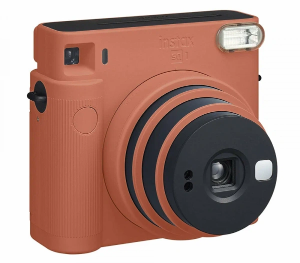 фотоаппарат моментальной печати fujifilm instax square sq1 orange (+ 10 sheets) 