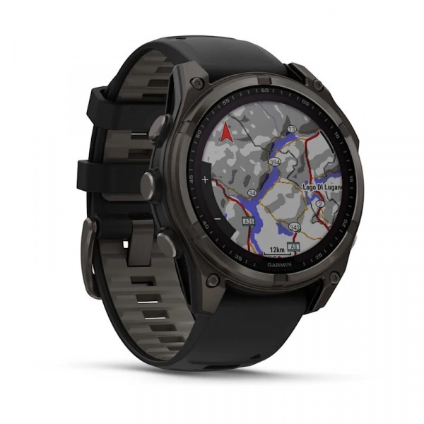 умные часы watch garmin fenix 8 51 solar sapphire carbon gray dlc titanium 010-02907-70