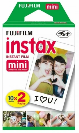 картридж для моментальной фотографии fujifilm instax mini twin pack (20 sheets)