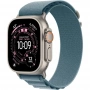 умные часы apple watch ultra 3 49 natural titanium case with s light blue alpine loop