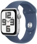 умные часы apple watch se (2023) 40 silver case blue sport band s/m (mre13)