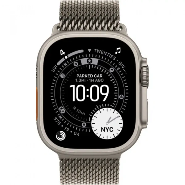 умные часы apple watch ultra 3 49 natural titanium case with m natural titanium milanese loop
