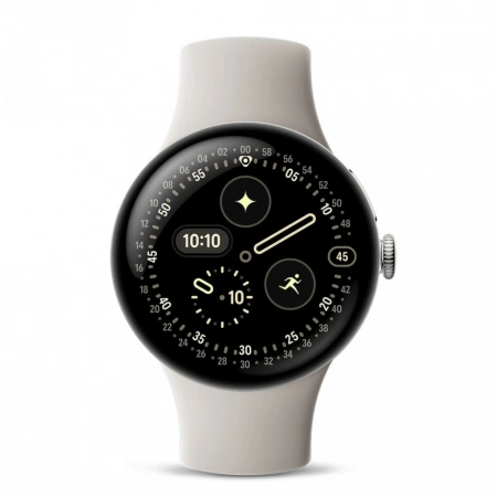 pixel watch 4 41 wi-fi polished silver/porcelain active band