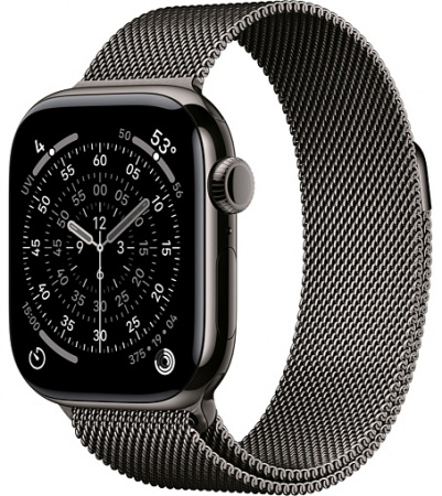умные часы apple watch s11 46mm slate titanium case with milanese loop slate m/l умные часы apple watch s11 46mm slate titanium case with milanese loop slate m/l