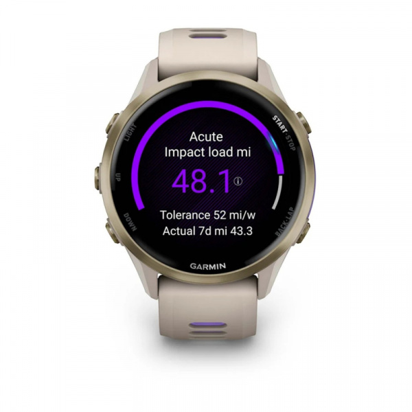 умные часы watch garmin forerunner 970 47mm french gray  soft gold 010-02969-12