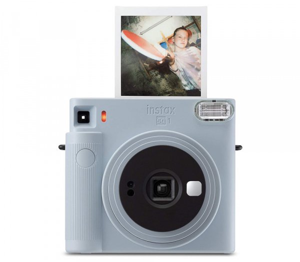 фотоаппарат моментальной печати fujifilm instax square sq1 blue (+ 10 sheets) 