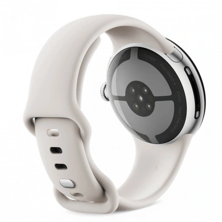 pixel watch 4 41 wi-fi polished silver/porcelain active band