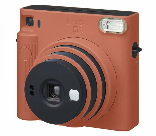 фотоаппарат моментальной печати fujifilm instax square sq1 orange (+ 10 sheets) 