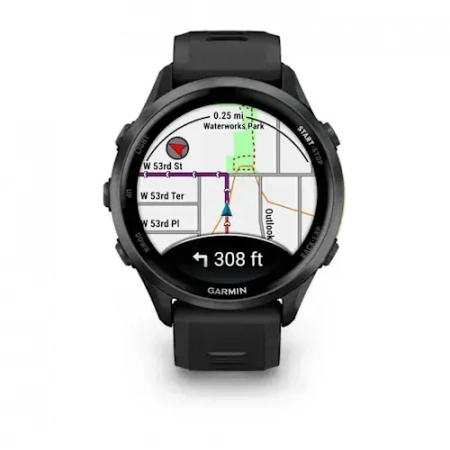 умные часы watch garmin forerunner 970 47 mm black carbon gray dlc titanium with black 010-02969-10