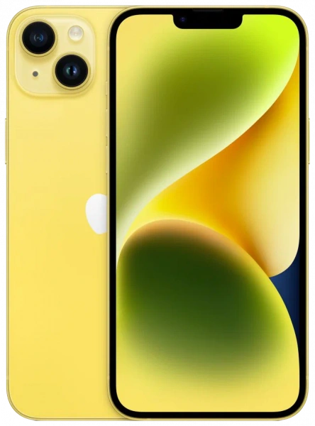 смартфон iphone 14 plus 256 гб yellow (nano-sim + esim)